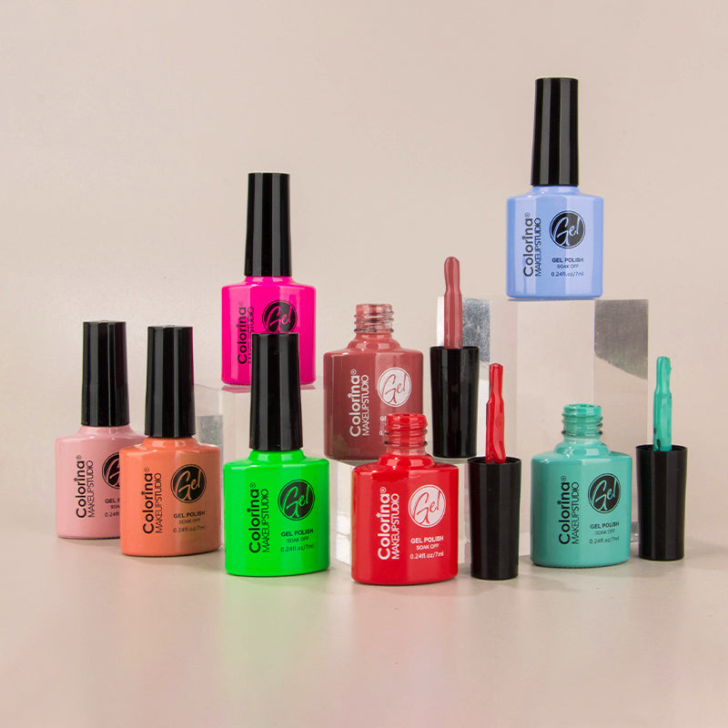 Colorina gel semipermanente set 60 colores 7 ml