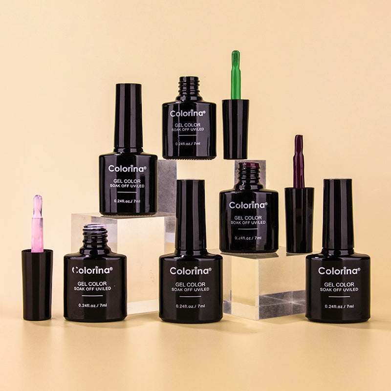 Colorina gel semipermanente set 60 colores 7 ml