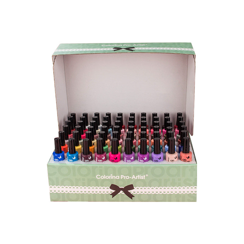 Colorina gel semipermanente set 60 colores 8 ml