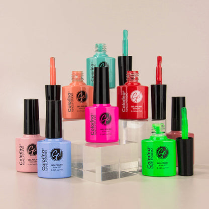 Colorina gel semipermanente set 60 colores 7 ml
